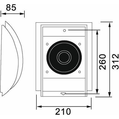 PA wall speaker 100V  6W - WC2