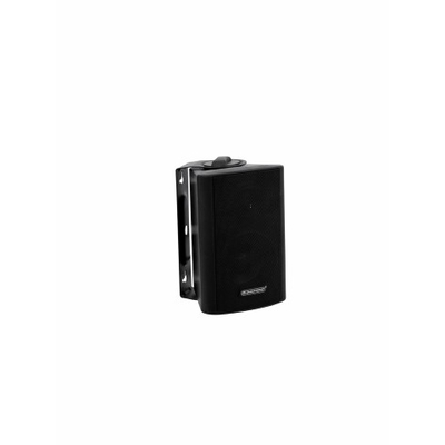 2-way PA wall speaker with mount 100V 20Wrms black -...