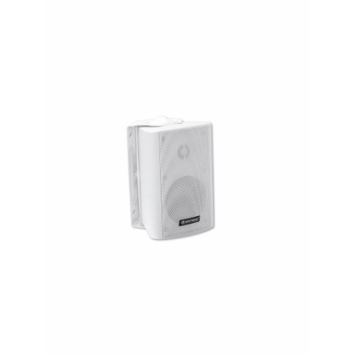 2-way PA wall speaker with mount 100V 20Wrms white -...