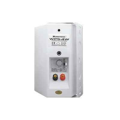 2-way PA wall speaker with holder 100V 20Wrms white - WP-4W