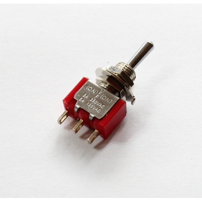    Miniature toggle Switch / center switch 2 x (on)/off/(on)