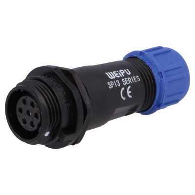 Coupling 7 pin 125V  3A male thread IP68 - SP1311/S7IN