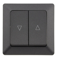 Blind Control Up/Down Push-Button Flush-Mount Anthracit,...
