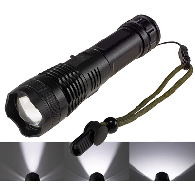 LED-Taschenlampe mit Akku 20W, 1600lm, Zoom