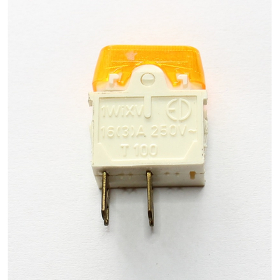 Indicator light neon yellow 230VAC IP20