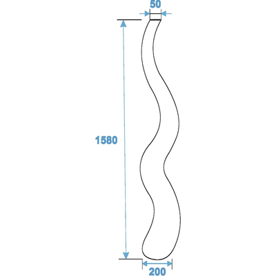 Designvase wei - WAVE-150