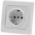 Protective contact socket UP including frame