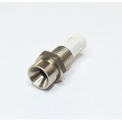 Einbauhalter f�r 3mm LEDs Chrom Metall; konkav