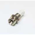 Einbauhalter f�r 3mm LEDs Chrom Metall; konkav