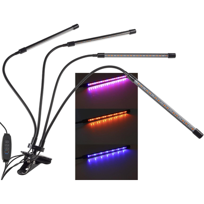 4-fold LED plant lamp red+blue