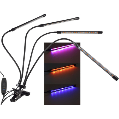 LED Pflanzenlampe Rot+Blau 4-fach