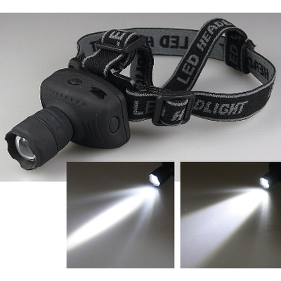 LED Stirnlampe mit fokussierbarer 1W