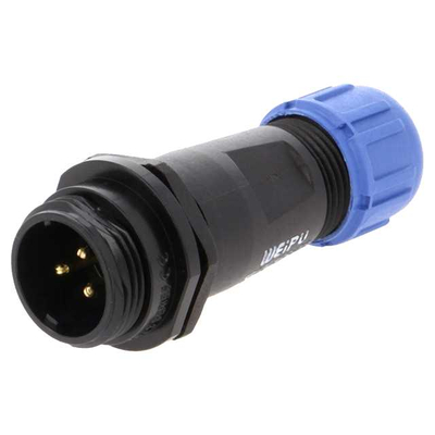 Plug 3 pin 250V 13A External thread IP68 - SP1311/P3IN