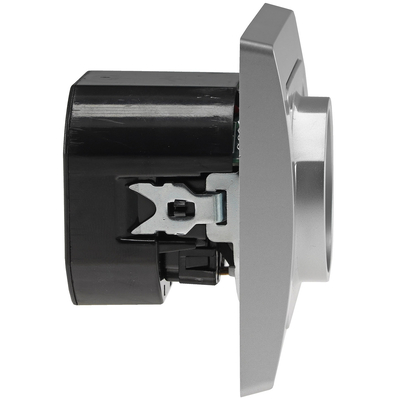 Flush-mounted safety socket 230VAC 16A with USB-C / PD ? silver