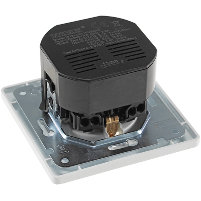 Schutzkontakt-Steckdose 230VAC 16A UP USB-C / PD silber