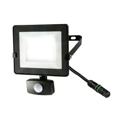 LED-Fluter  20W mit Bewegungsmelder neutralwei� IP54 schwarz