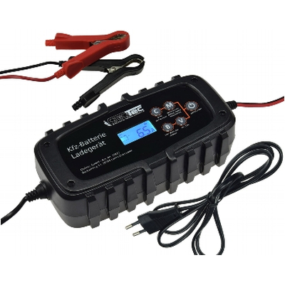 Vollautomatisches Ladeger�t f�r Motorrad- & Autobatterien, 6V+12V 6,5A