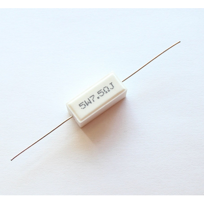 Hochlast Zementwiderstand      7,5 Ohm  5W  5% - LSR-75/5A