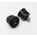 Rocker switch off/on 15mm 250V 3A black