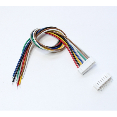 Micro JST coupling 8 pin with approx. 20cm cable and circuit board connector