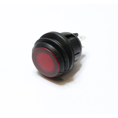 Wippschalter mit Kotrolleuchte rot 12VDC 2 x ein 10A IP65