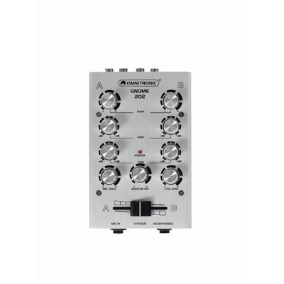 2-channel mini DJ mixer ? GNOME-202 silver