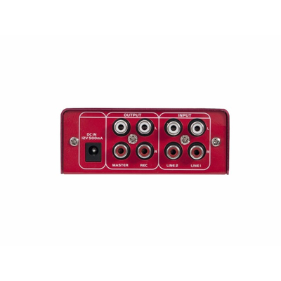 2 channel DJ mixer in miniature design - GNOME-202 red