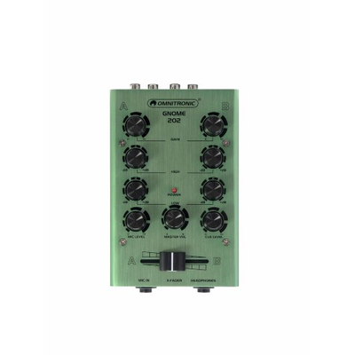 2 Kanal DJ Mixer im Miniaturformat - GNOME-202 gr�n