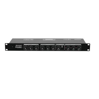 6 channel microphone / line mixer EM-260B