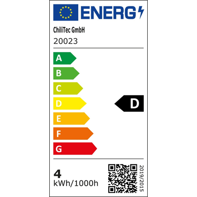 LED base light 40cm 4 Watt warm white; 3000K - SMD pro
