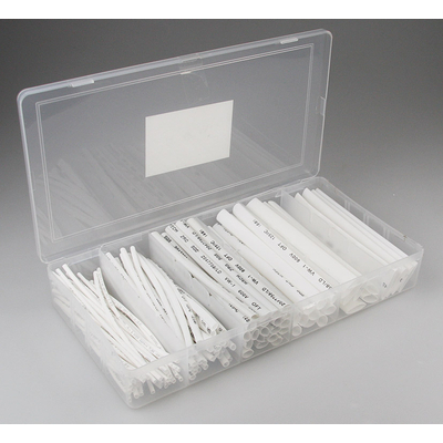 Shrink tube assortment box100 pieces white