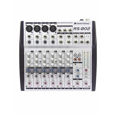 8 Kanal Studio und Live Mischpult RS-802