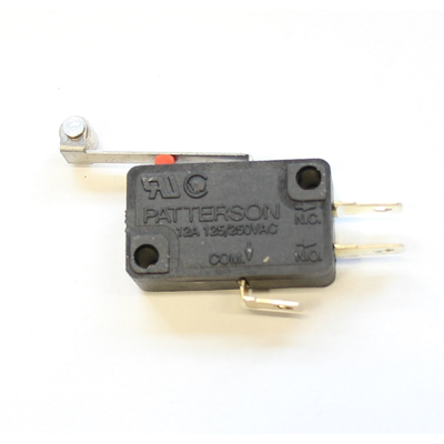 Microswitch on-(on) with lever 26mm and roll 6A/250VAC