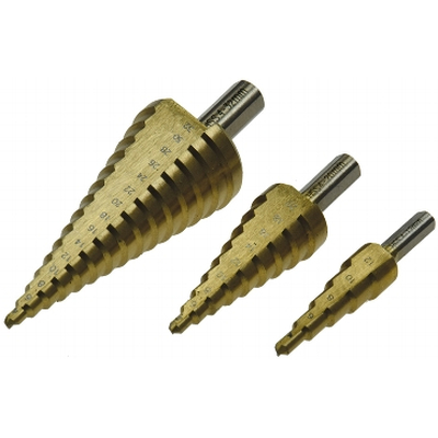 3 piece step drill set 4-12mm / 4-20mm / 4-32mm - Pro-XL
