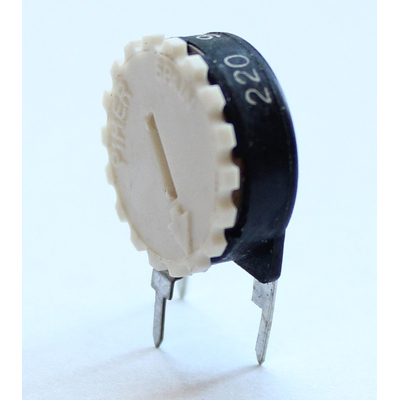 Trimming potentiometer vertical PT15ZH   220R with thumbwheel