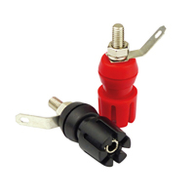 4mm Banana mounting sockets set plastic red/ black
