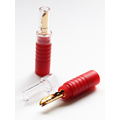 High-End Bananenhohlstecker  rot
