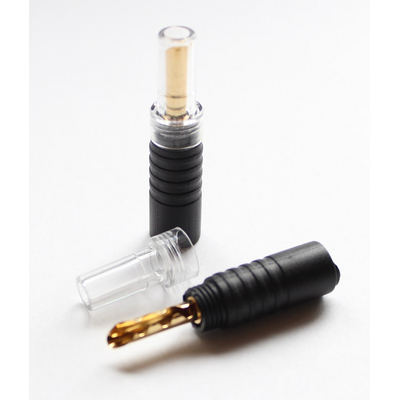 High-End Bananenhohlstecker  schwarz