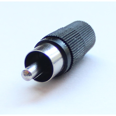 Cinchstecker L�tanschlu� Kunsstoffgeh�use schwarz