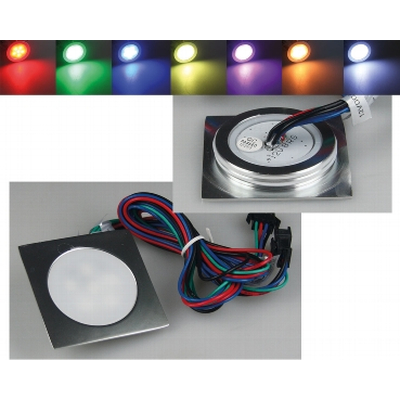 LED Einbauleuchte 0,5W RGB  IP67 - EBL Slim quad