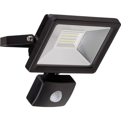      LED floodlight 30W with motion detector cool white black