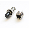 Mikrofon Kupplung mini � 8mm + Einbaustecker 3 Polig