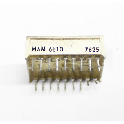 7 Segment Display yellow 2 digits com. anode - MAN6610.1