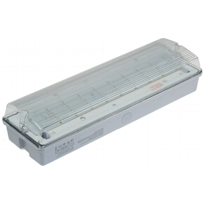 LED emergency exit light 30 LEDs Detection range 25m wall mounting IP65