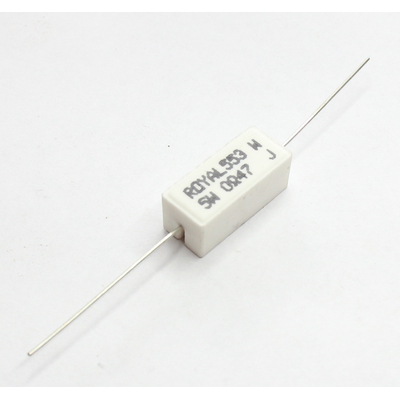 Hochlast Zementwiderstand       0,47 Ohm 5W  5%