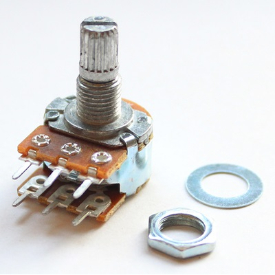 Potentiometer axial stereo   100K log