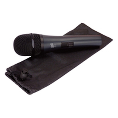 Semi-professional dynamic microphone incl.Cloth bag - black