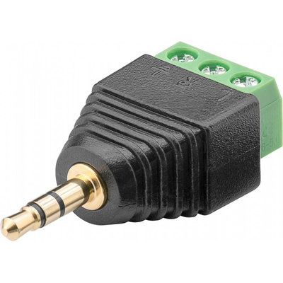 3,5mm Klinkenstecker 3,5 mm mit Terminalblock 3 Polig