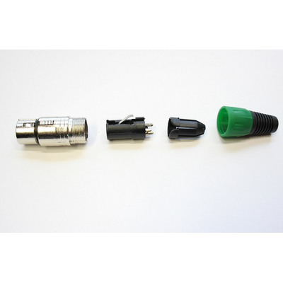 XLR connector 3 pin green