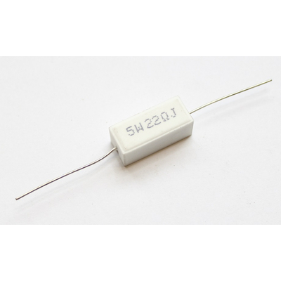 Hochlast Zementwiderstand     22 Ohm  5W  5% - LSR-220/5A